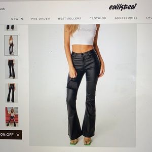EDIKTED Luna faux leather pants
